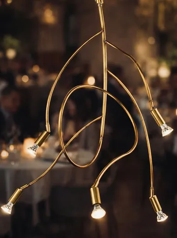 Ranka 5 φωτιστικό οροφής - Ακατέργαστος ορείχαλκος - Örsjö Belysning