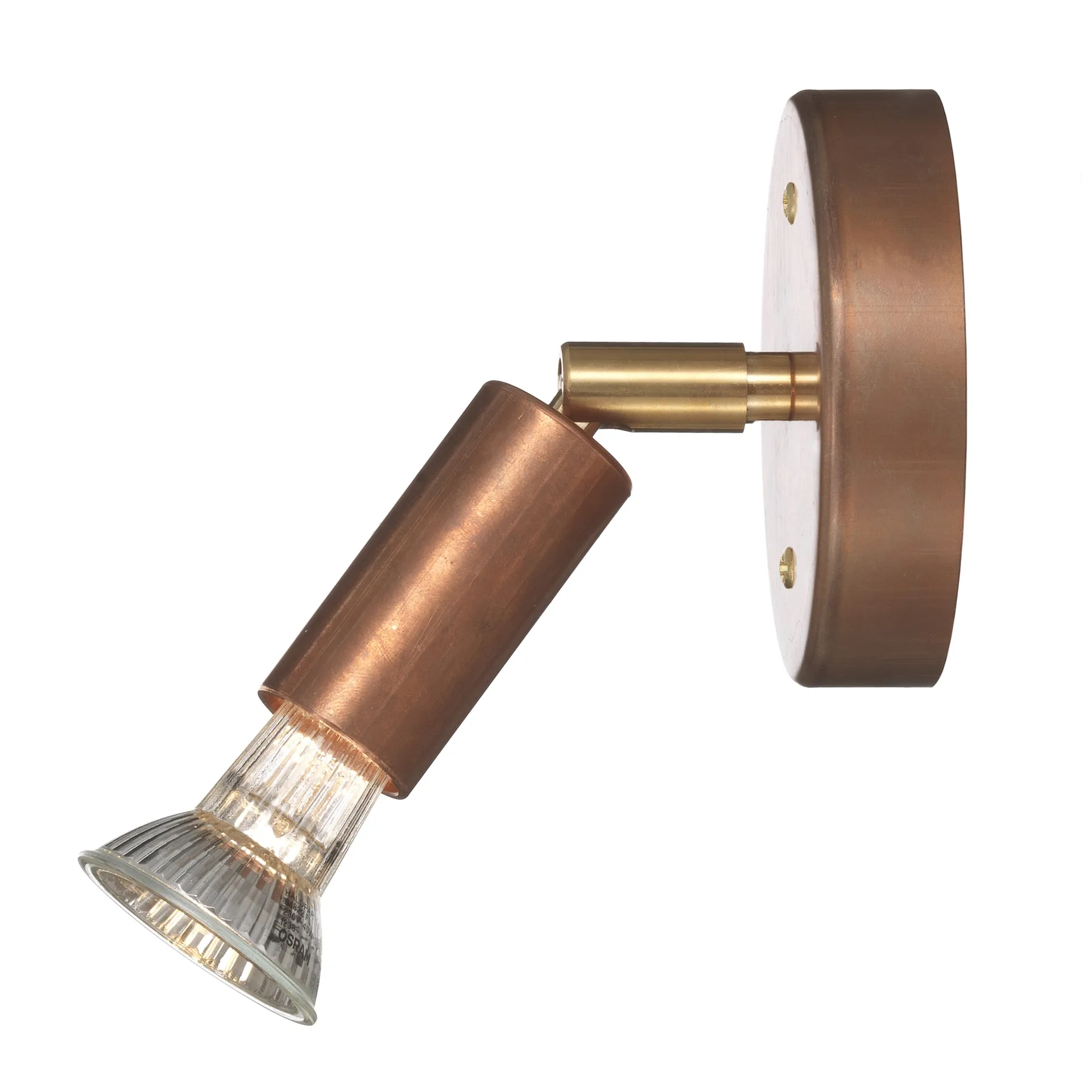 Star 1 φωτιστικό τοίχου, ακατέργαστος χαλκός Örsjö Belysning