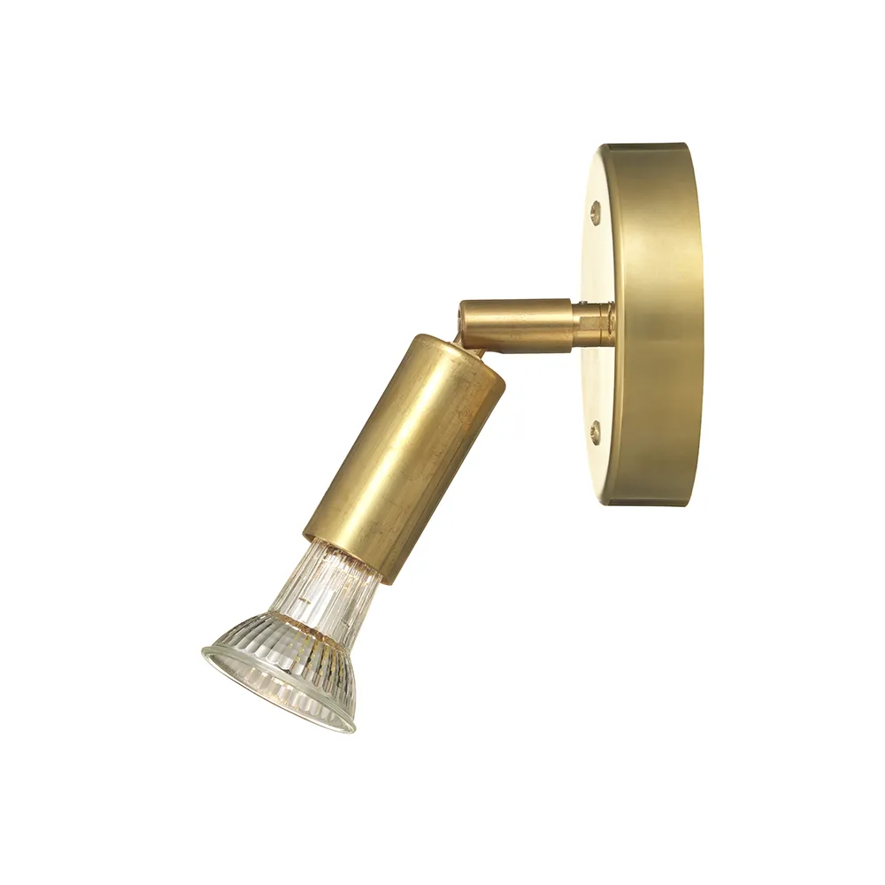 Επιτοίχιο φωτιστικό/φωτιστικό οροφής Star 1 , Ακατέργαστος μπρούτζος, με μπλοκ ακροδεκτών Örsjö Belysning