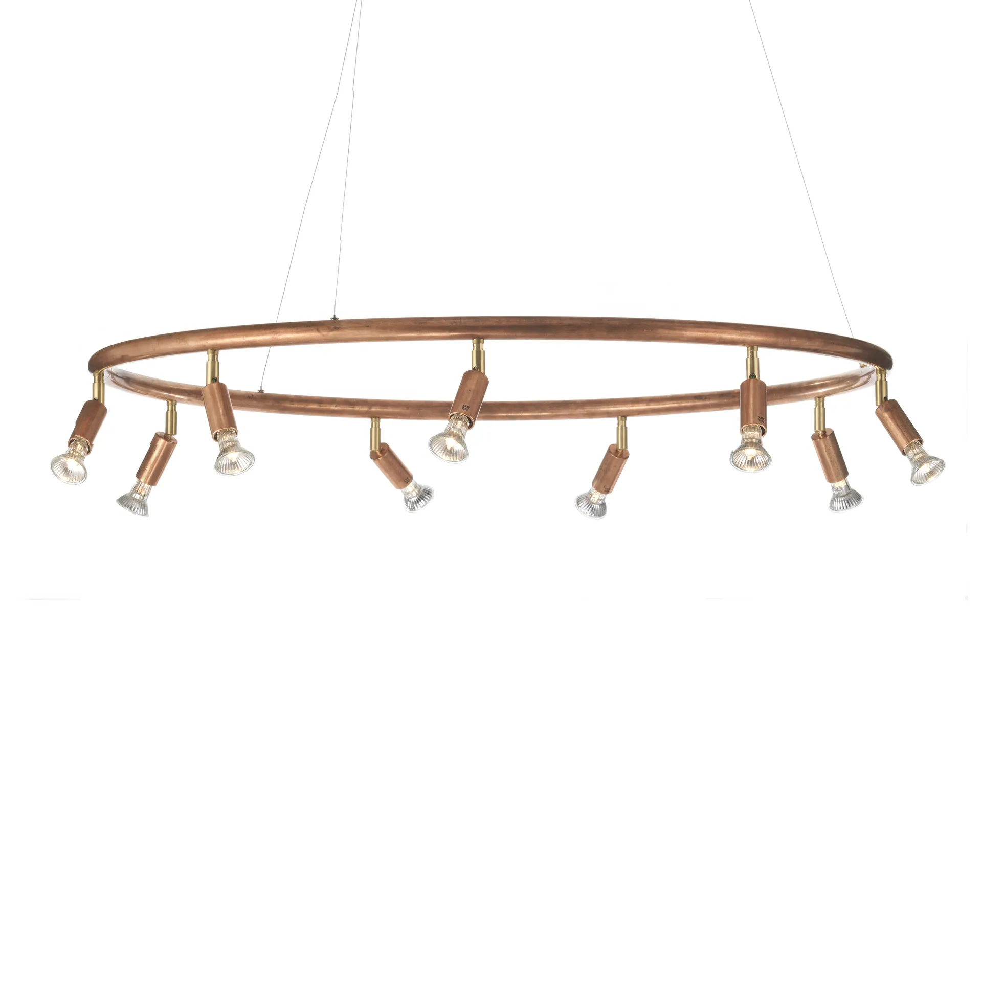 Star 9 στρογγυλό φωτιστικό Ø100 cm, ακατέργαστος χαλκός Örsjö Belysning