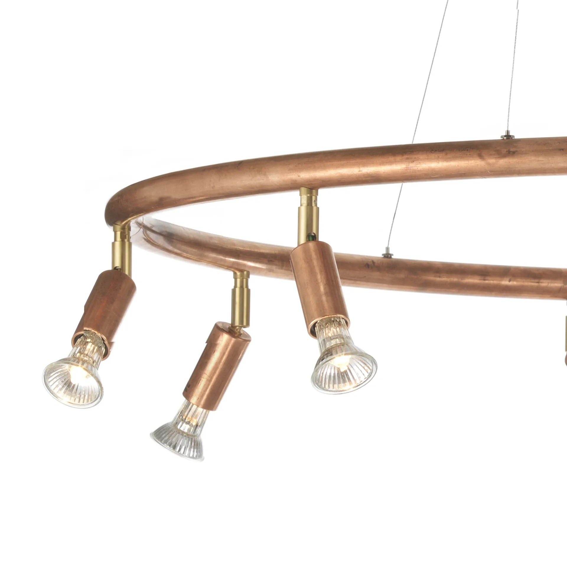 Star 9 στρογγυλό φωτιστικό Ø100 cm, ακατέργαστος χαλκός Örsjö Belysning