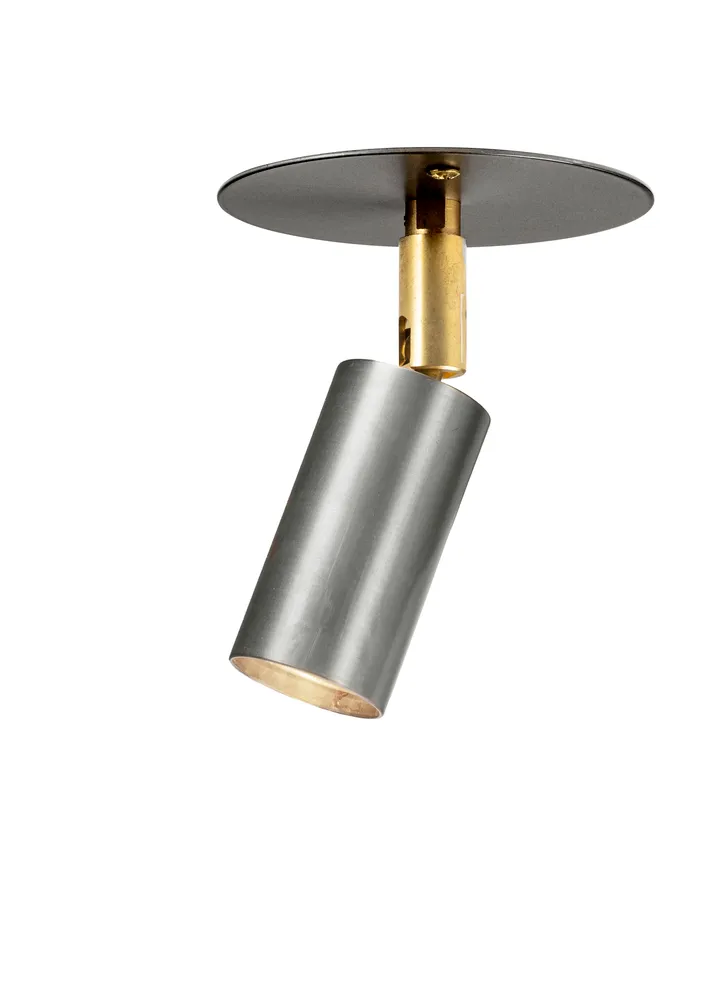 Starlight 1 πλαφονιέρα/απλίκα πλακέ σταθερή τοποθέτηση - Ακατέργαστος χάλυβας - Örsjö Belysning