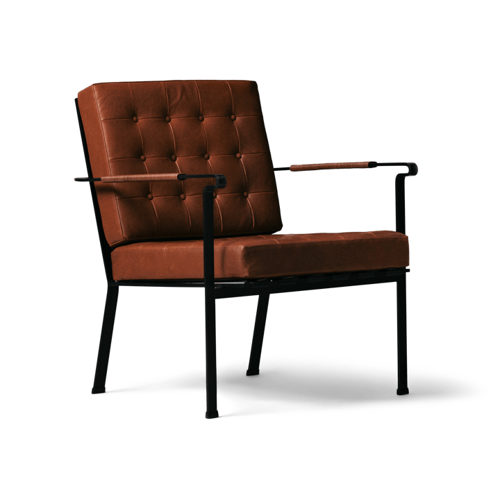 Πολυθρόνα Heather Chair με μαύρο σκελετό - Κονιάκ - OX Denmarq