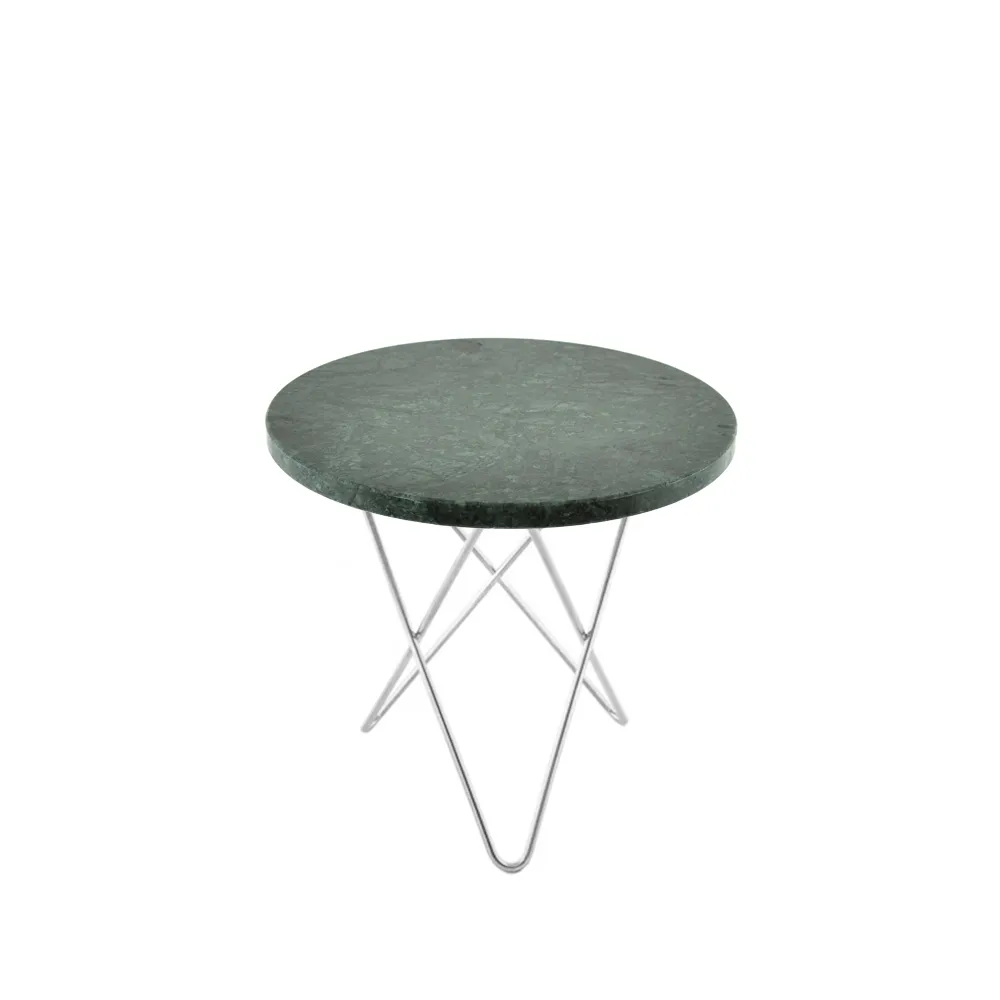 Τραπέζι σαλονιού Mini O Table, Μάρμαρο indio, ανοξείδωτο σταντ OX Denmarq
