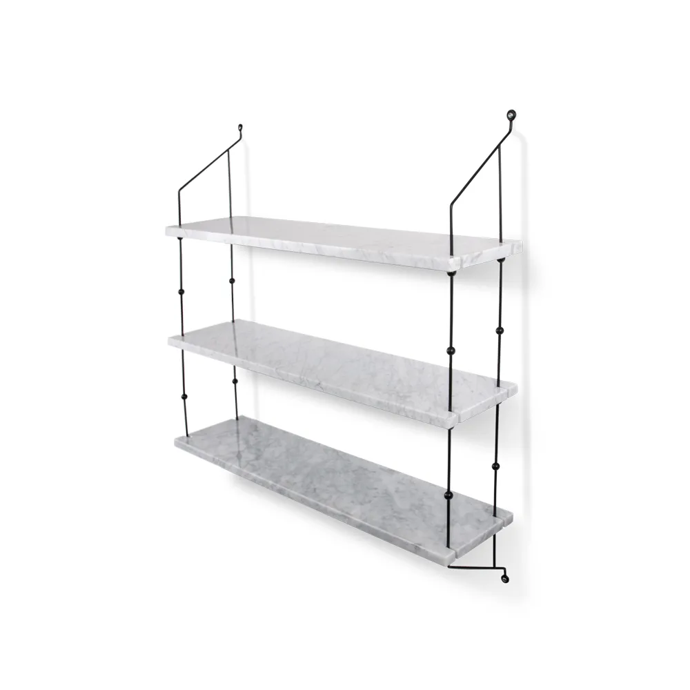 Morse ράφι, Άσπρο μάρμαρο. πλαίσιο σε μαύρο βερνίκι OX Denmarq