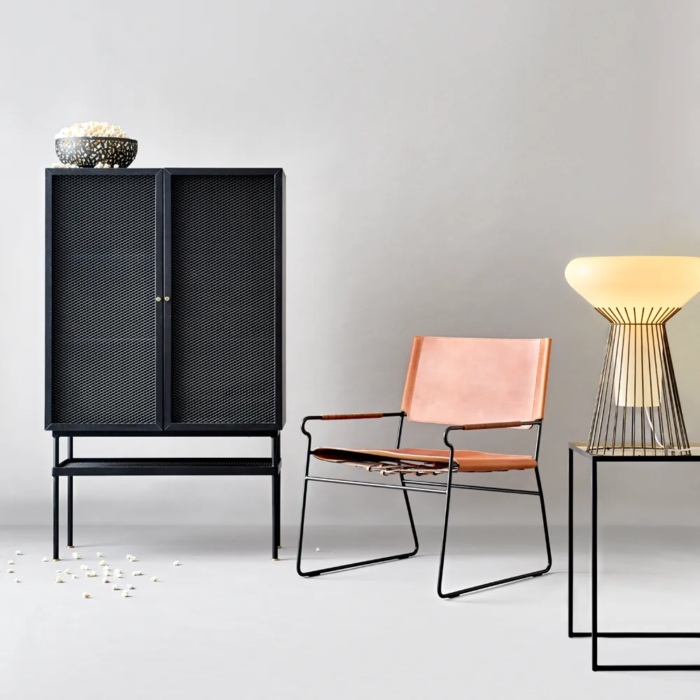 Next Rest Πολυθρόνα, Δέρμα hazelnut, μαύρη βάση OX Denmarq