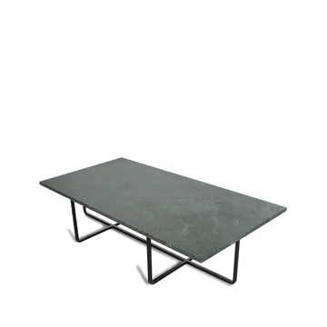 Ninety τραπεζάκι σαλονιού ορθογώνιο - Μάρμαρο indio. μαύρο σταντ - OX Denmarq