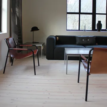 September πολυθρόνα lounge - Μαύρο-μαύρο βαμμένο χαλύβδινο σκελετό - OX Denmarq