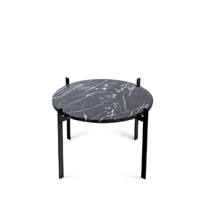 Single Deck τραπέζι με δίσκο - Μαύρο μάρμαρο . μαύρο σταντ - OX Denmarq
