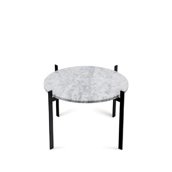 Single Deck τραπέζι με δίσκο - Άσπρο μάρμαρο. μαύρο σταντ - OX Denmarq