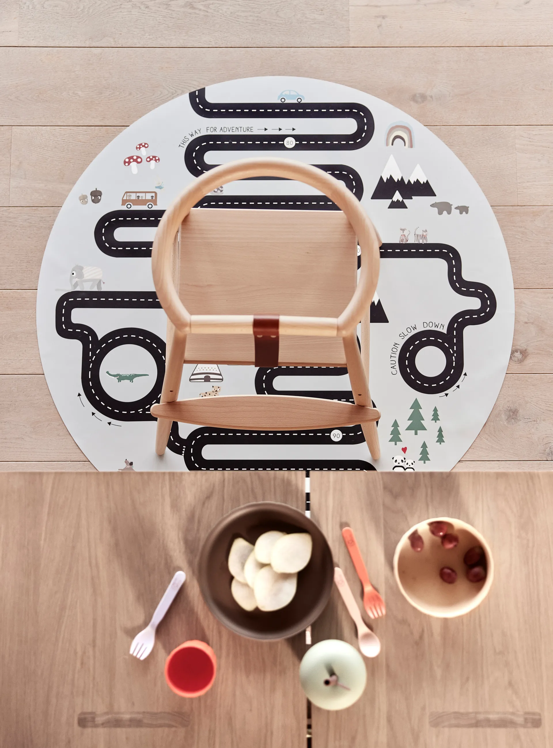 Παιδικό χαλί Adventure 112x112 cm, Multi OYOY