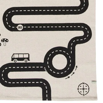 Adventure χαλί 70x180 cm - μπεζ-μαύρο - OYOY