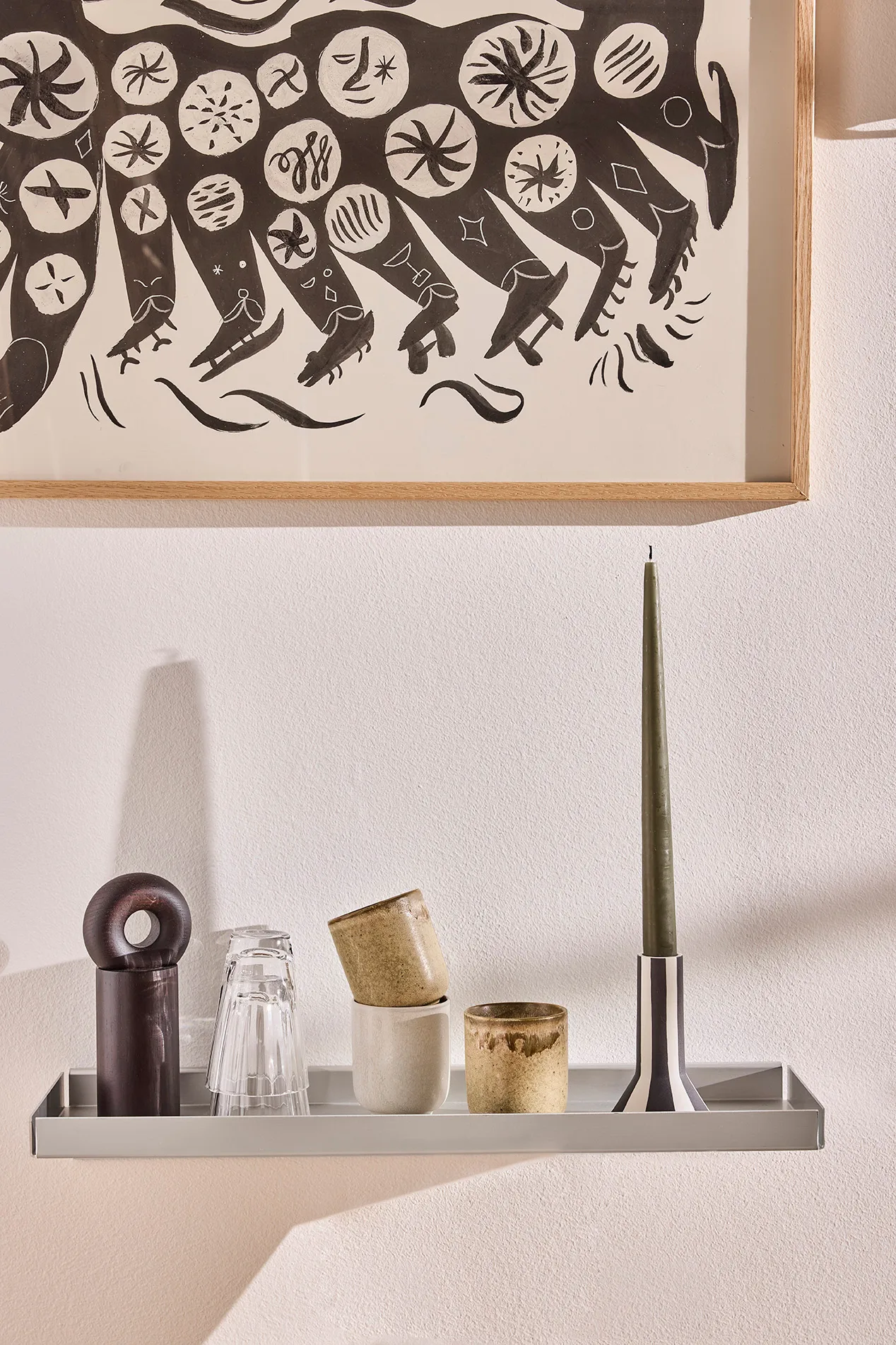 Bakku επιτοίχιο ράφι small 16x50 εκ., Aluminium OYOY