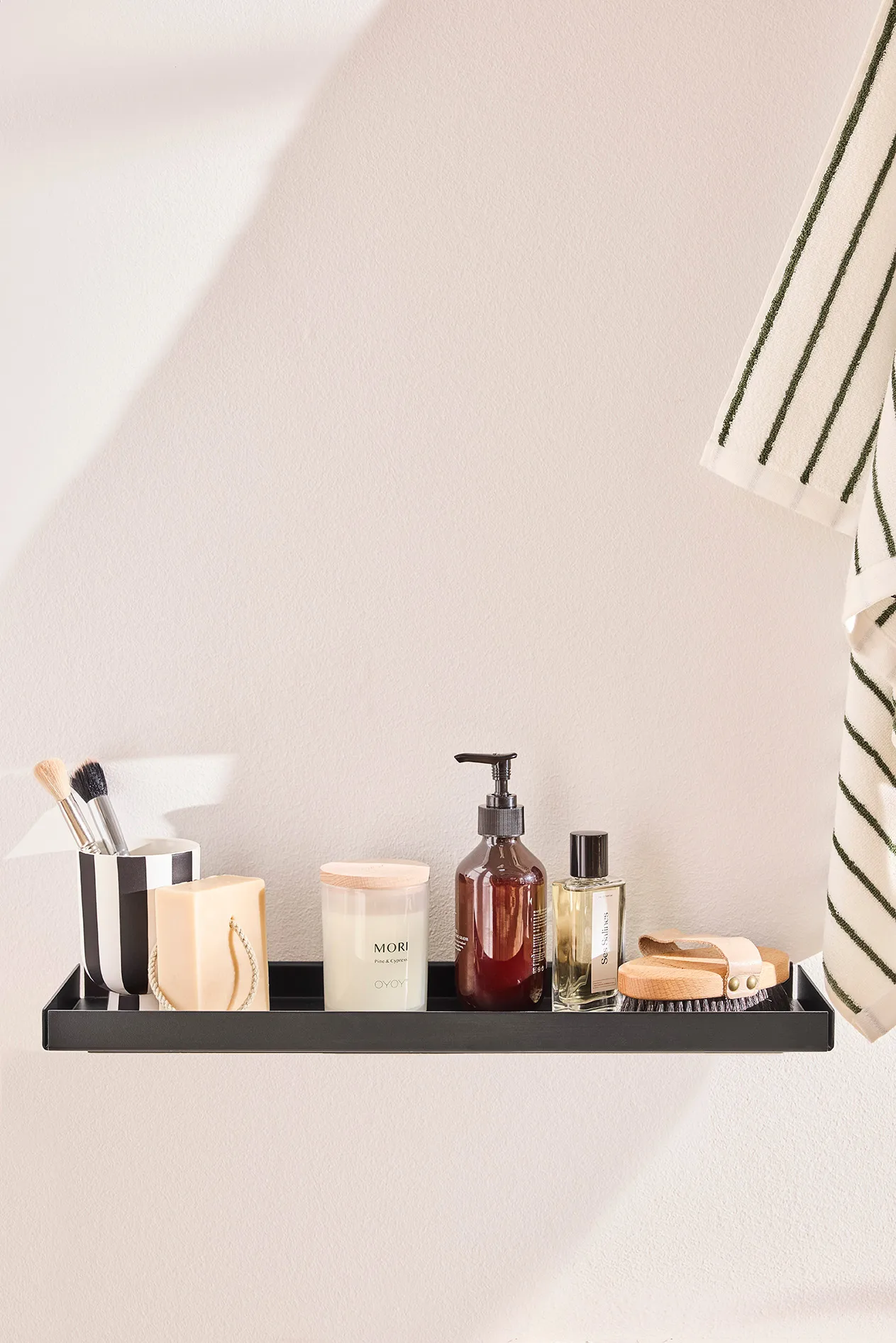 Bakku επιτοίχιο ράφι small 16x50 εκ., Black OYOY