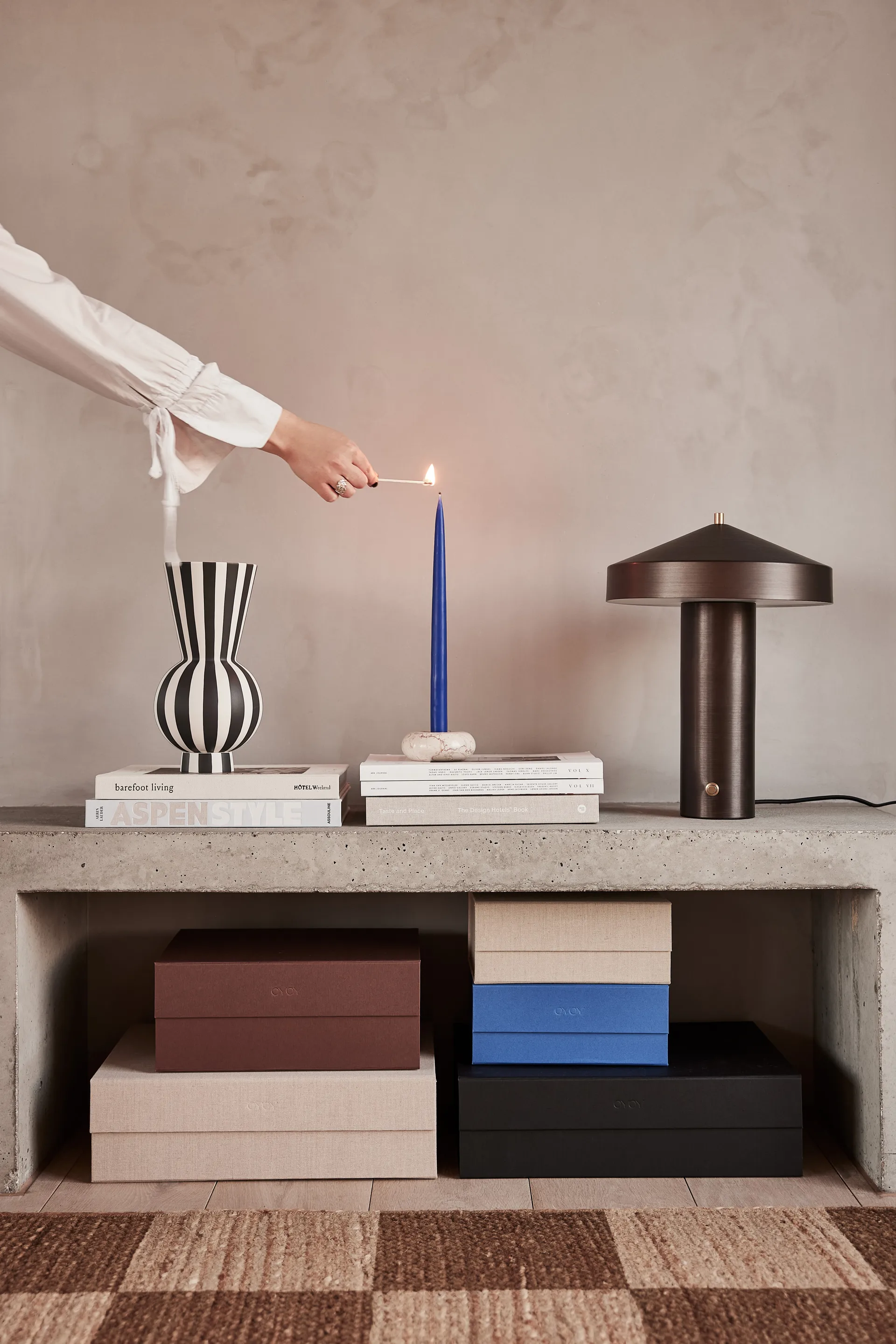 Κουτί αποθήκευσης Hako 18x25 cm, Optic blue OYOY