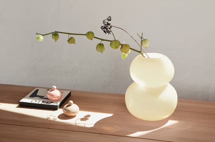 Lasi βάζο 30 cm, Βανίλια OYOY
