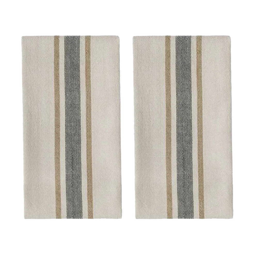 Πετσέτα κουζίνας Linu 2-pack, Black OYOY