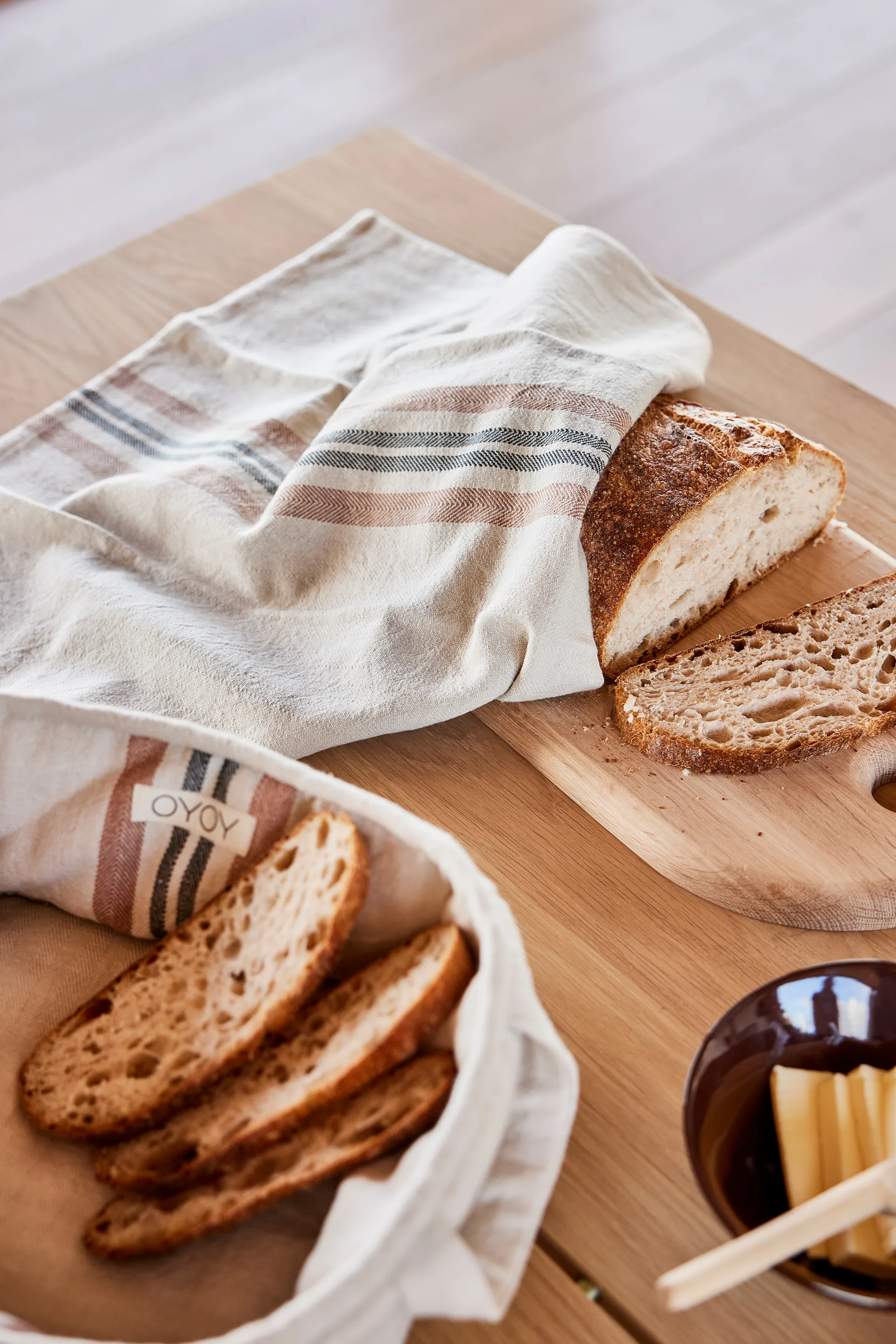 Πετσέτα κουζίνας Linu 2-pack, Caramel OYOY