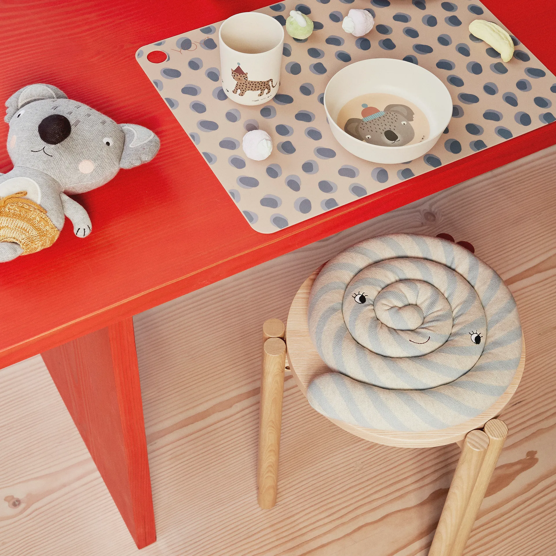 Little Anton παιχνίδι κοάλα, Γκρι-κίτρινο OYOY