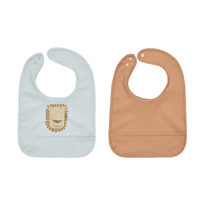 Lobo Lion σαλιάρα 2 τεμάχια - Caramel-ice Blue - OYOY