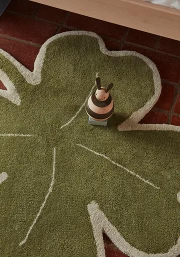 Lucky Clover χαλί 95x95 cm - Πράσινο - OYOY