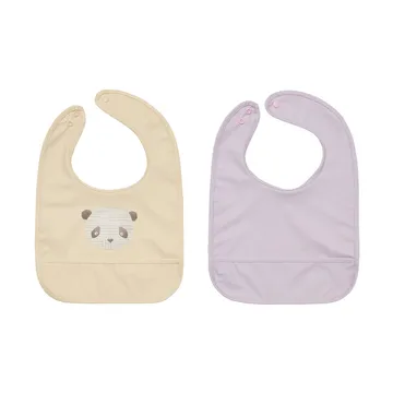 Lun Lun panda σαλιάρα 2 κομμάτια - Vanilla-lavender - OYOY