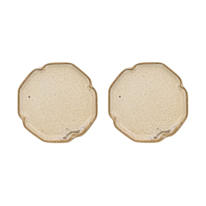 Nori πιατάκι επιδορπίου 13x15 cm 2-pack - Latte - OYOY