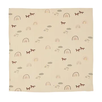 OYOY Mini Muslin τετράγωνη πετσέτα Συσκευασία 3 τεμαχίων - Ουράνιο τόξο - OYOY
