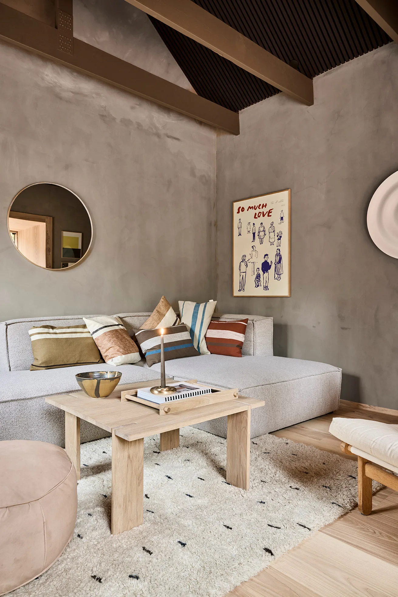 Pieni δίσκος large 34x46 εκ., Black OYOY