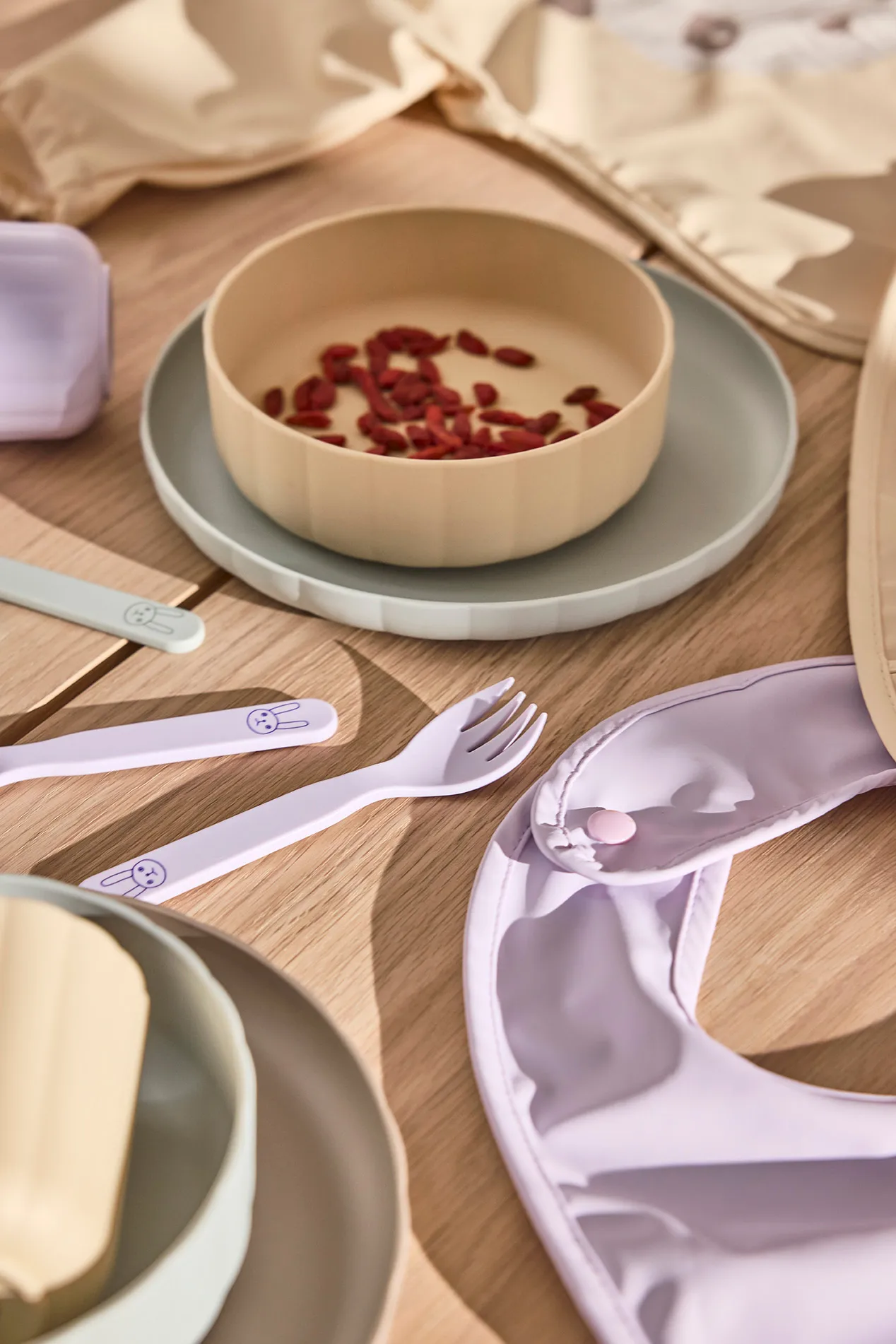 Σετ παιδικών μαχαιροπήρουνων Pullo, Lavender OYOY