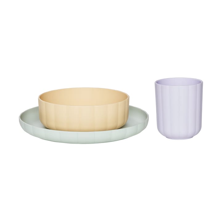 Σετ Pullo servisset 3 τεμάχια - Pale mint-vanilla-lavender - OYOY