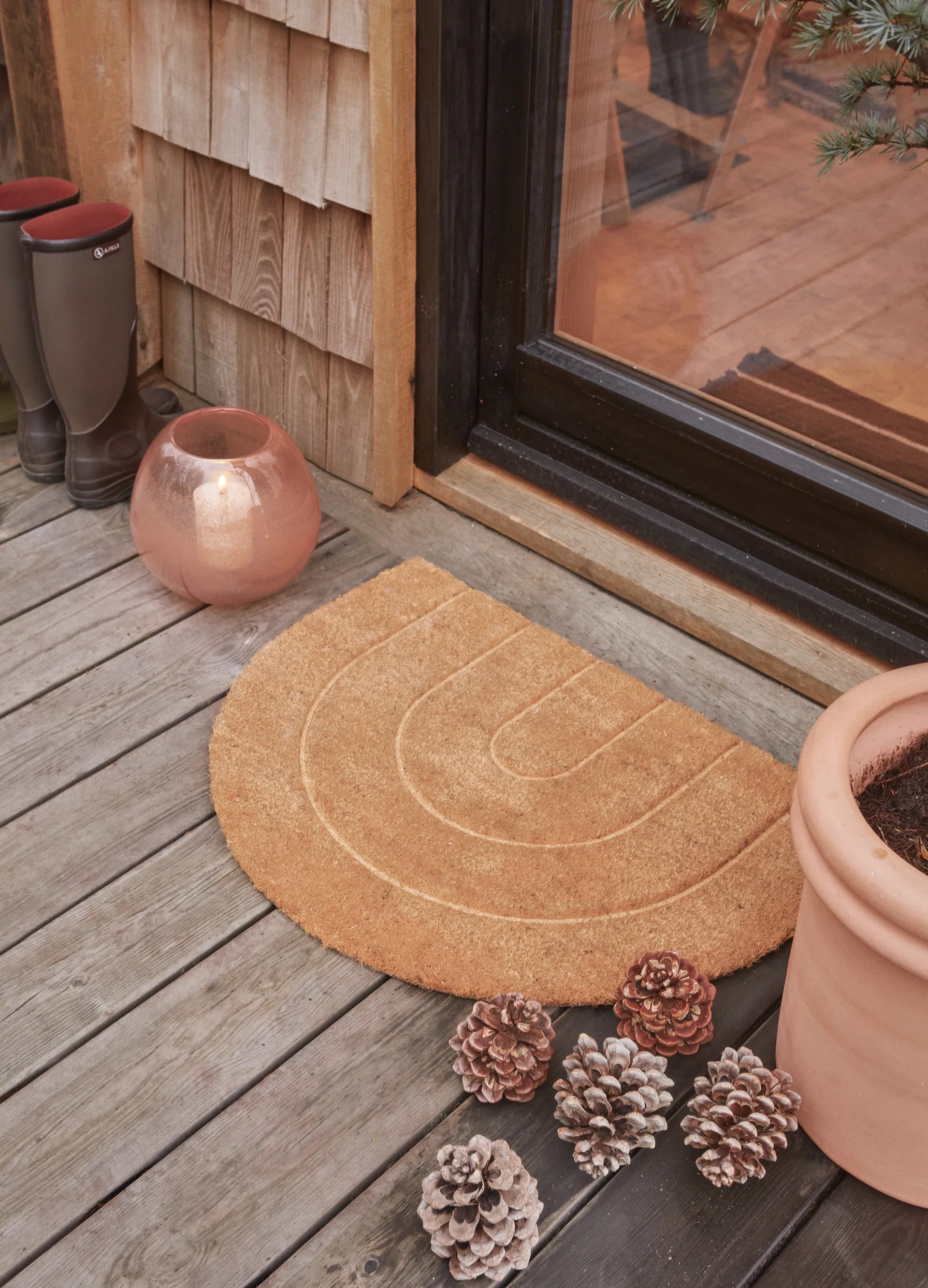 Rainbow χαλάκι πόρτας 55x75 cm, Φύση OYOY