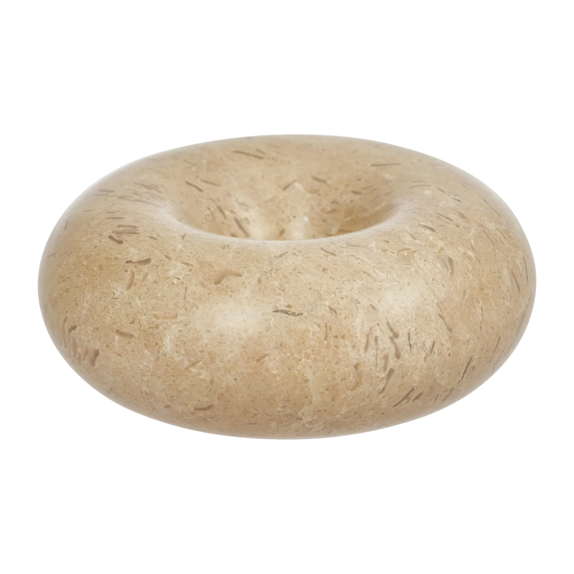 Μικρό Κηροπήγιο από μάρμαρο Savi 4 εκ, Beige OYOY