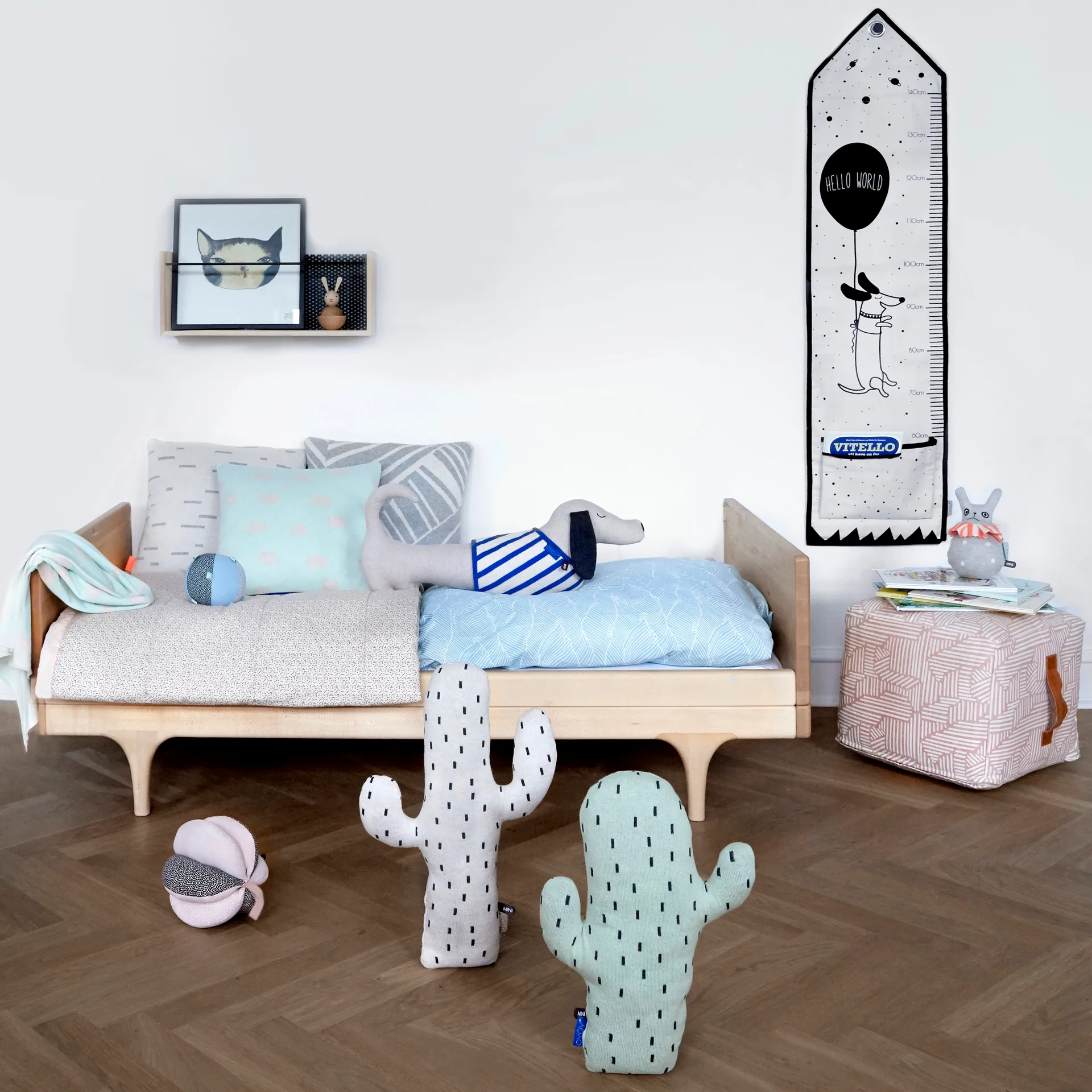 Slinkii λούτρινο ζωάκι, γκρι-μπλε OYOY