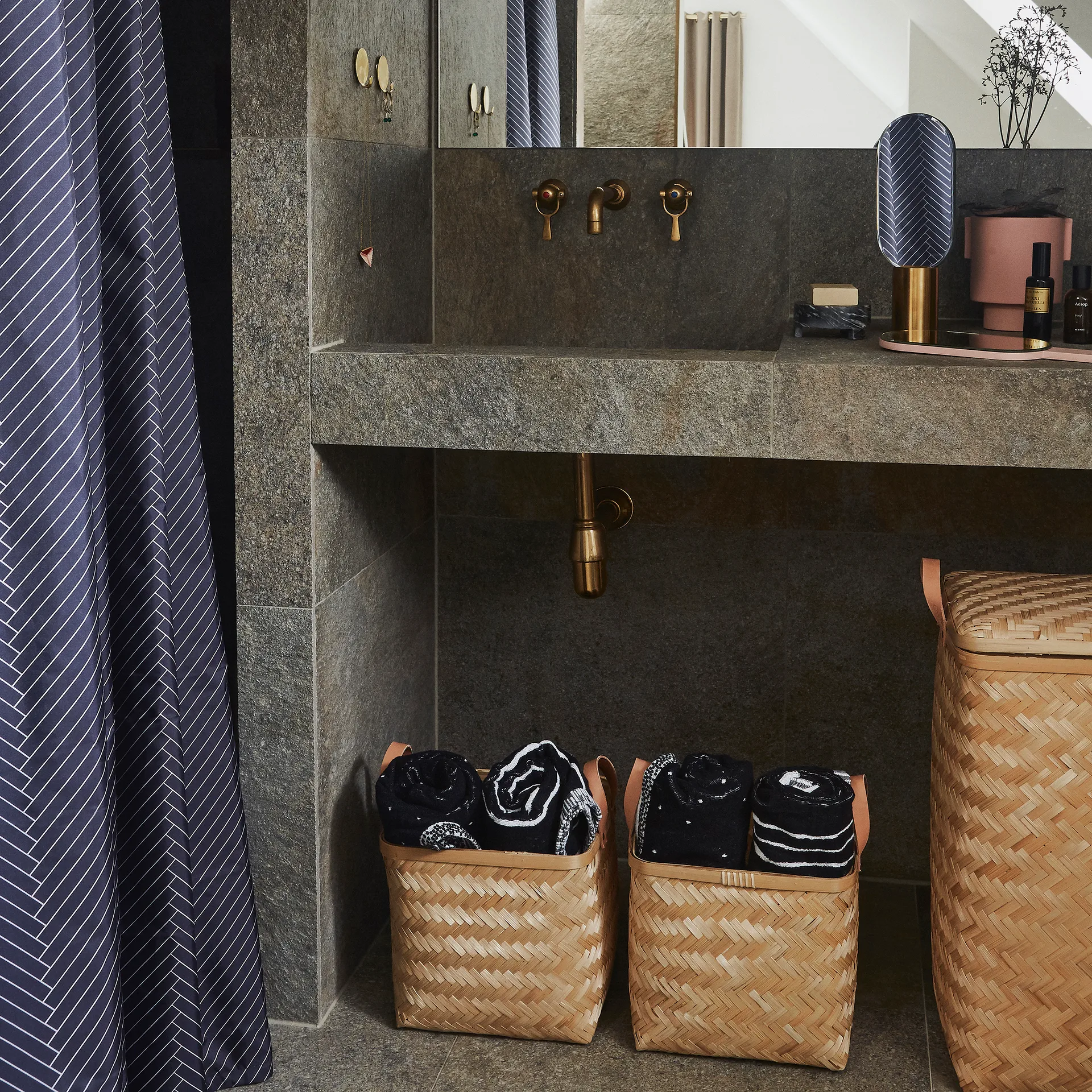 Sporta καλάθι για άπλυτα, φύση OYOY