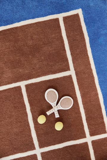 Χαλάκι Tennis  - Caramel-Optic blue, 88x150 cm - OYOY