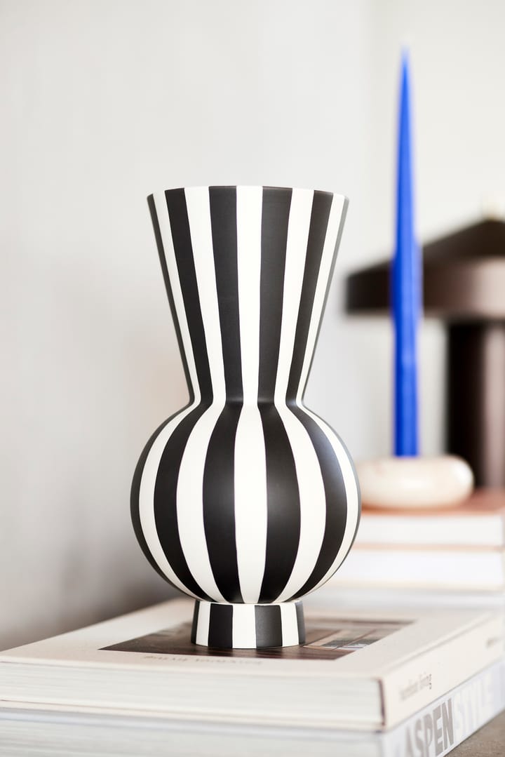 Βάζο Toppu Ø14.5 cm, Black-white OYOY