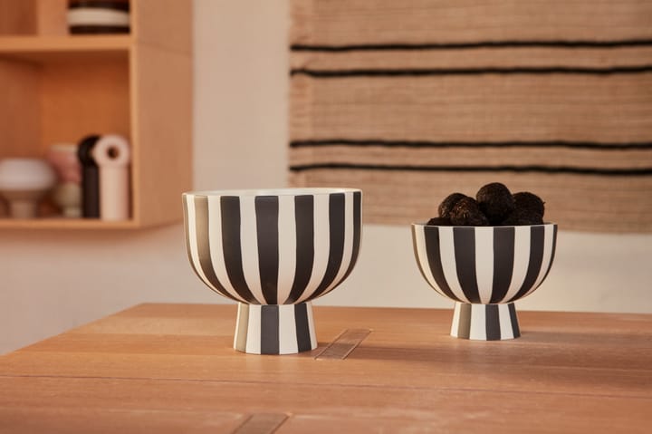 Toppu μπολ Ø15 cm, Μαύρο-λευκό OYOY