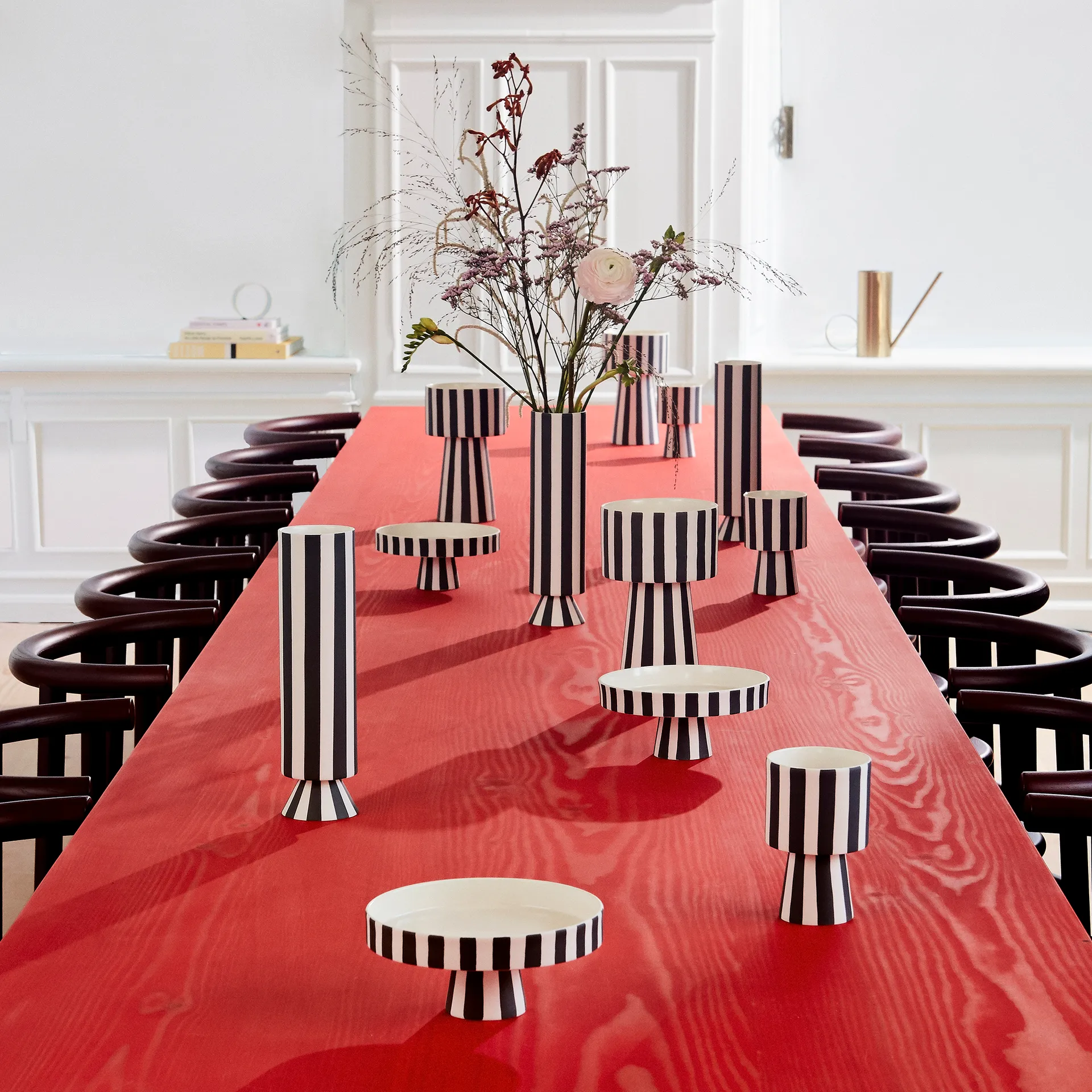 Toppu πιατάκι σερβιρίσματος Ø20 cm, μαύρο-λευκό OYOY