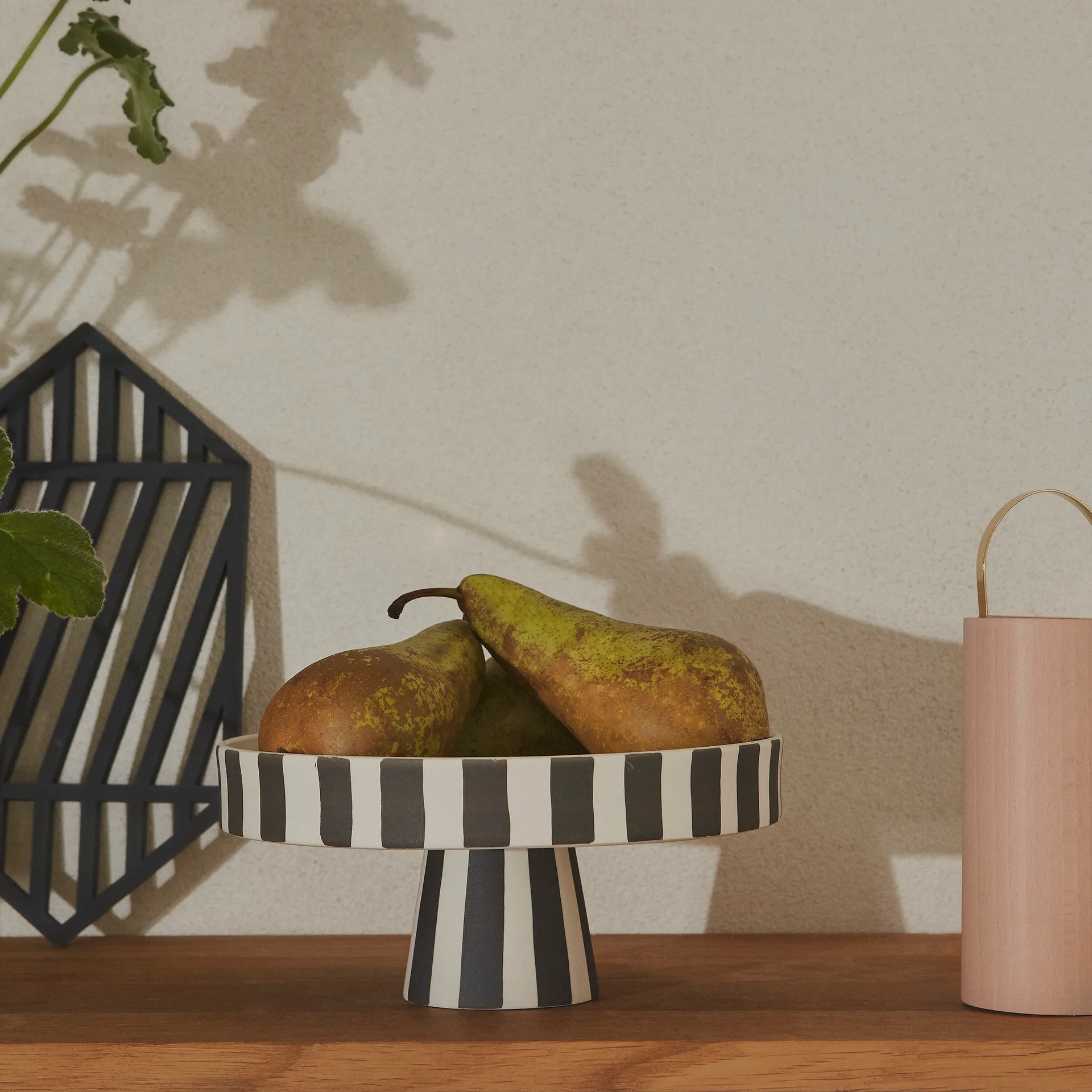 Toppu πιατάκι σερβιρίσματος Ø20 cm, μαύρο-λευκό OYOY