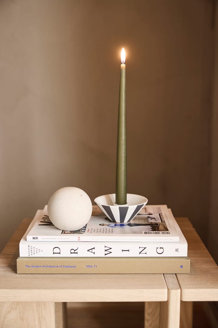 Toppu κηροπήγιο χαμηλό 4 εκ., White-black OYOY