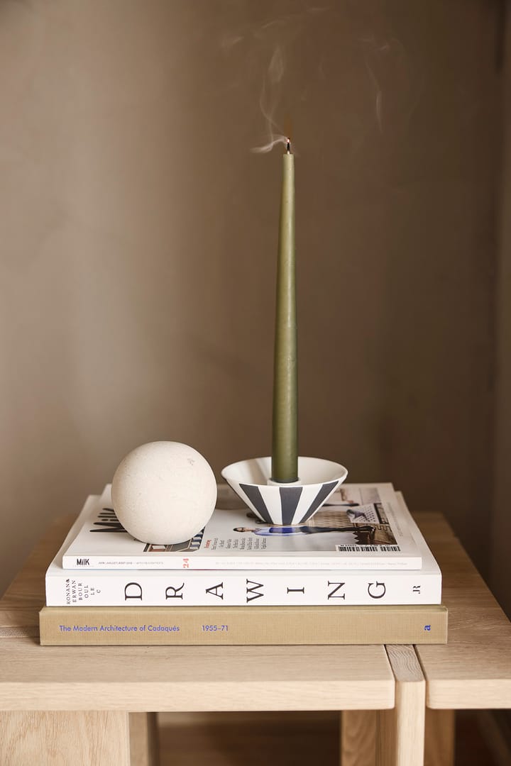 Toppu κηροπήγιο χαμηλό 4 εκ., White-black OYOY