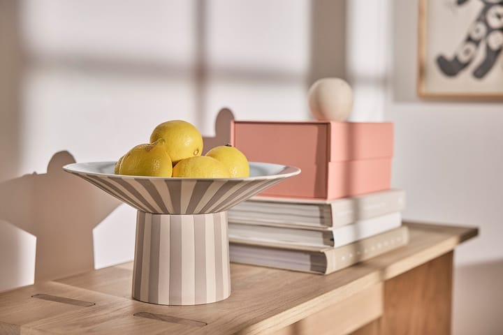 Toppu centerpiece υψηλό 17xØ30 cm, Clay-Ice blue OYOY