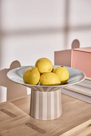 Toppu centerpiece υψηλό Ø30x17 cm - Clay-Ice blue - OYOY