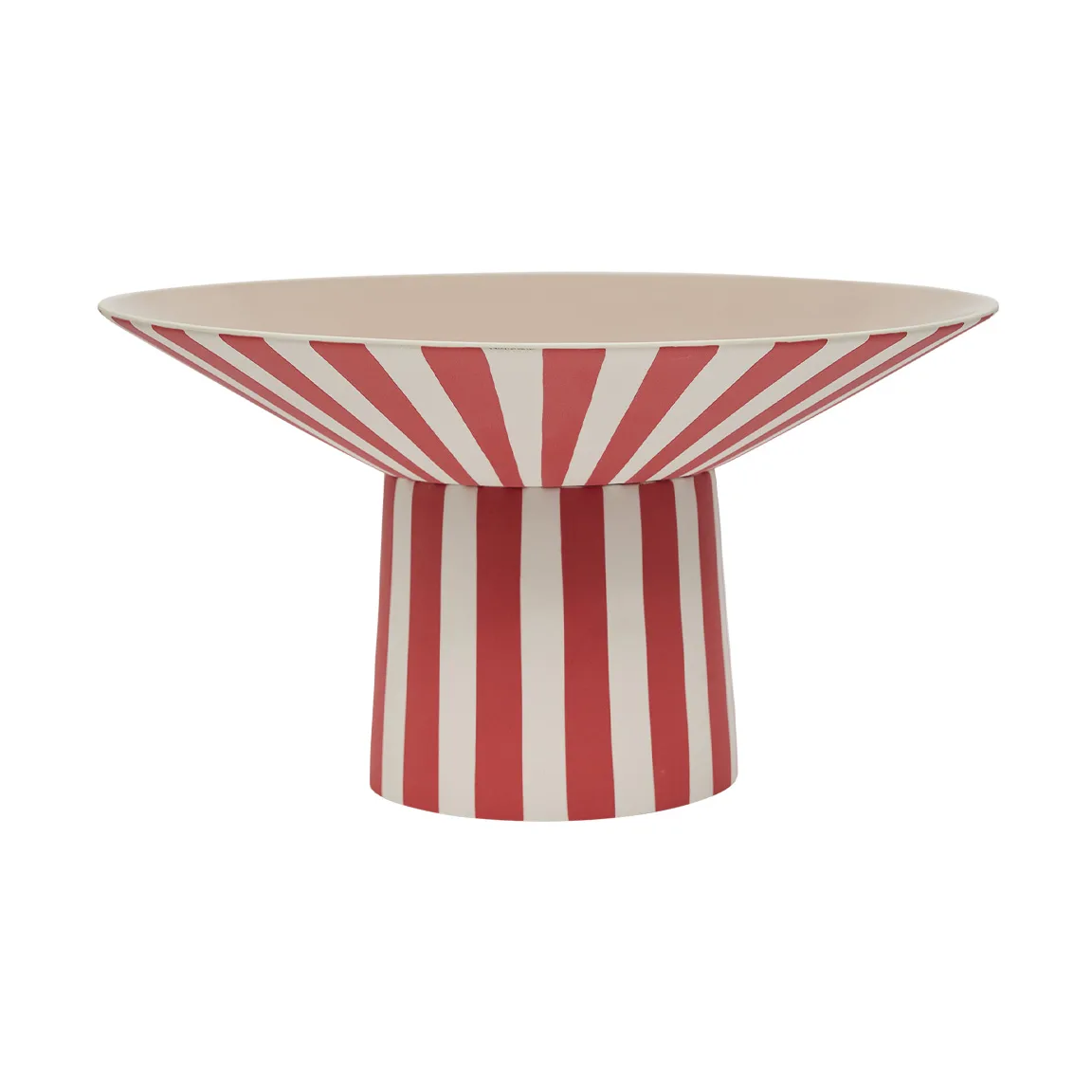 Toppu centerpiece υψηλό Ø30x17 cm, Red-peach OYOY