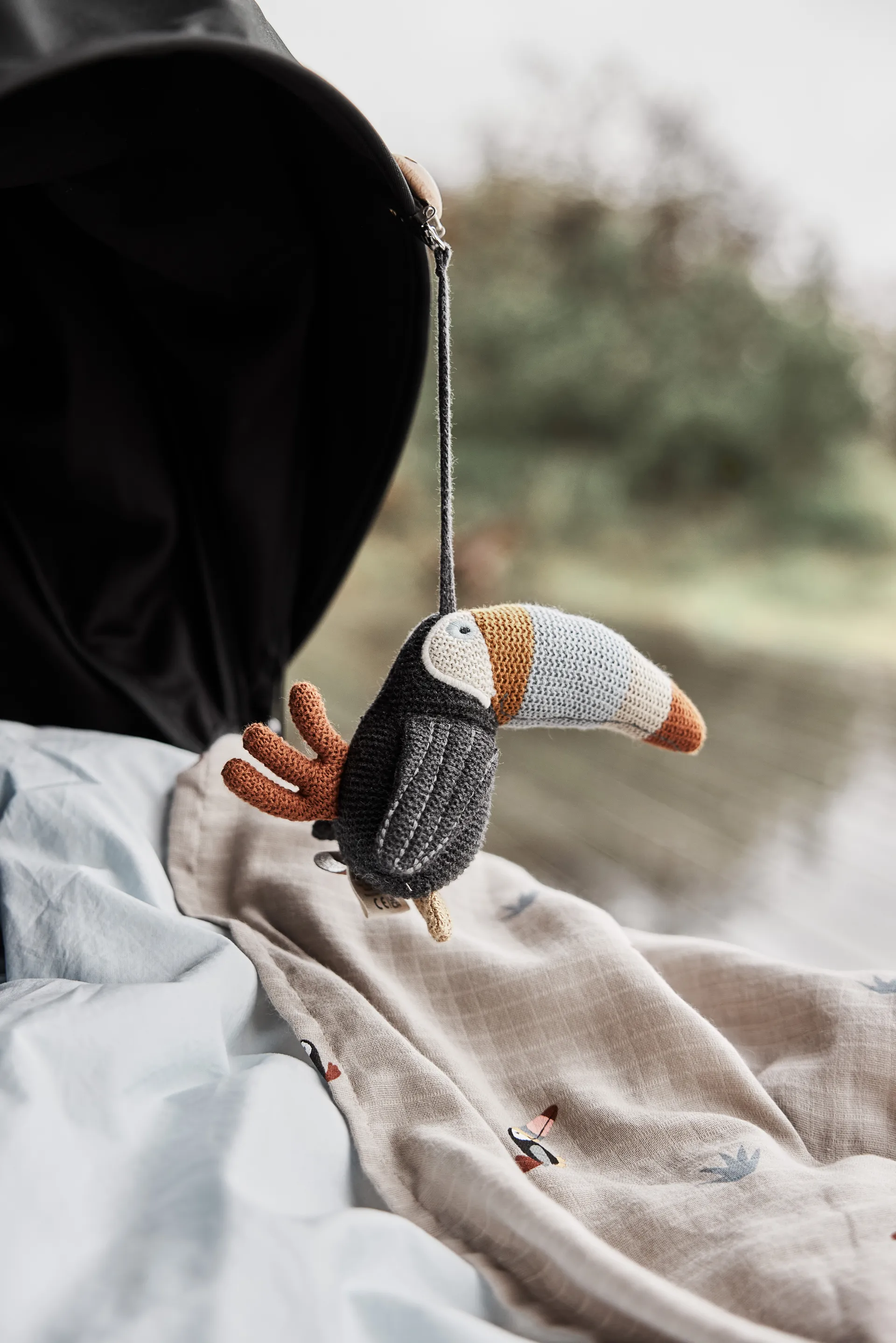 Βρεφική κουβέρτα Toucan 2-pack, Clay-caramel OYOY