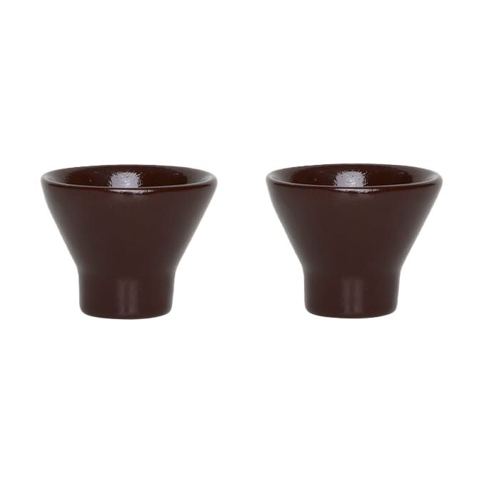 Κύπελλο αυγών Yuka 2-Pack - Dark Terracotta - OYOY