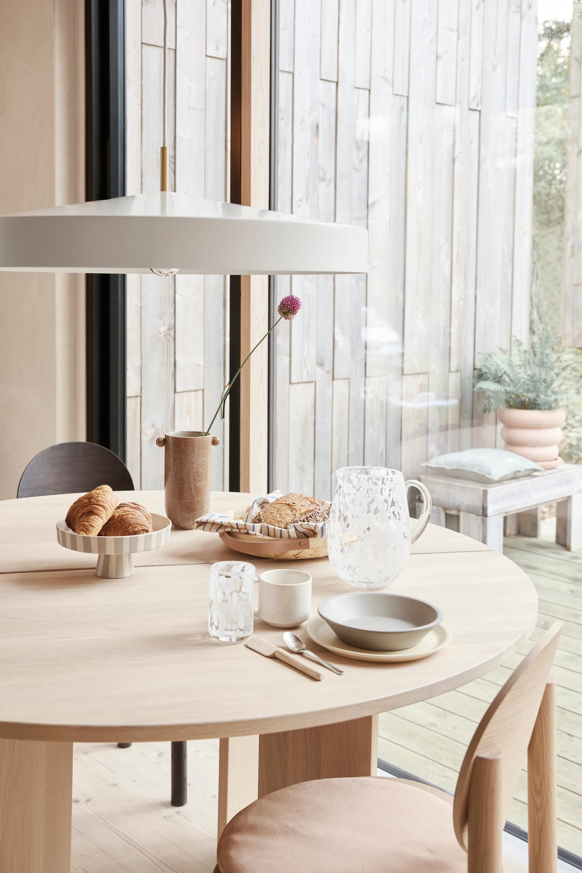 Πιάτο για μεσημεριανό γεύμα Yuka Ø22 cm 2 τεμάχια, Butter OYOY