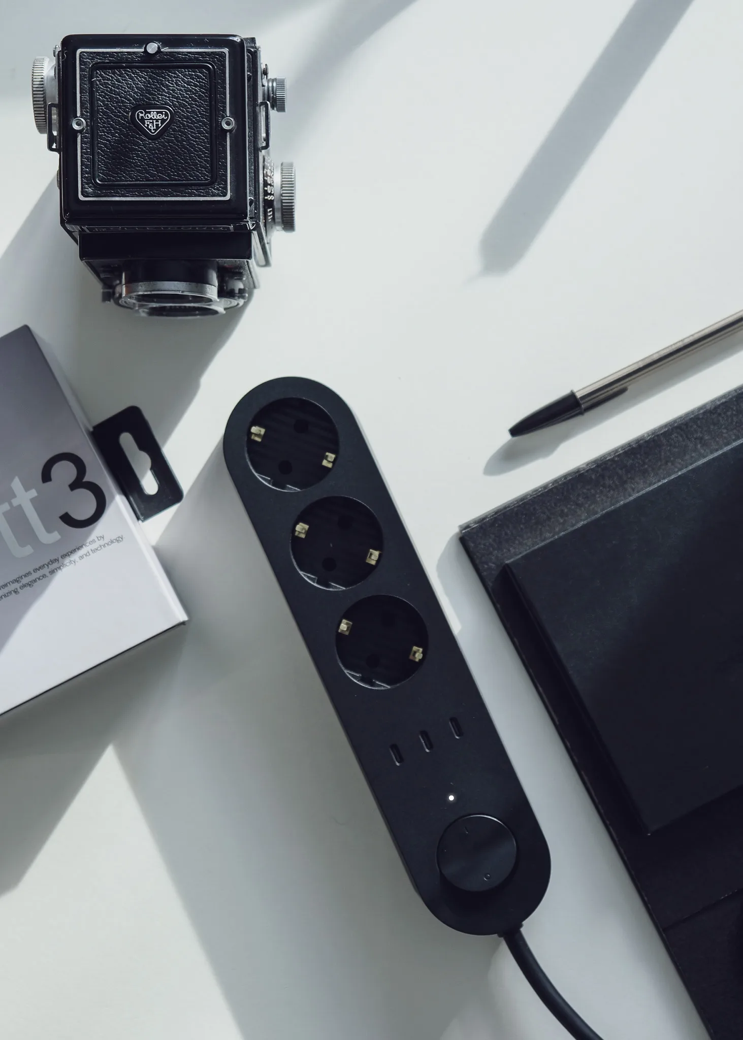 Alma Power Bar πολύπριζο, Midwinter black palett3