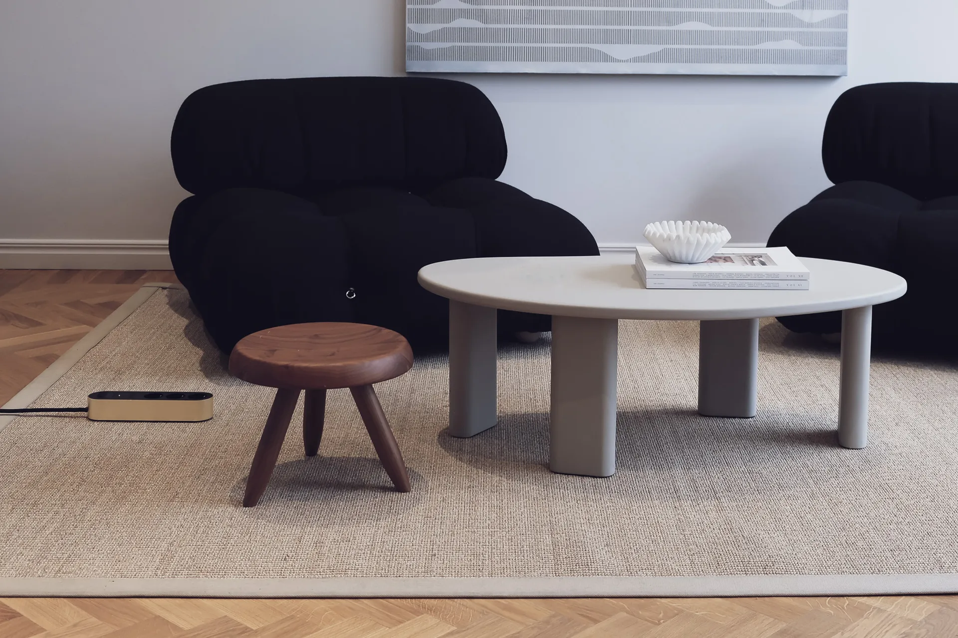 Edgar Power Bar πολύπριζο, Satin ορείχαλκος palett3